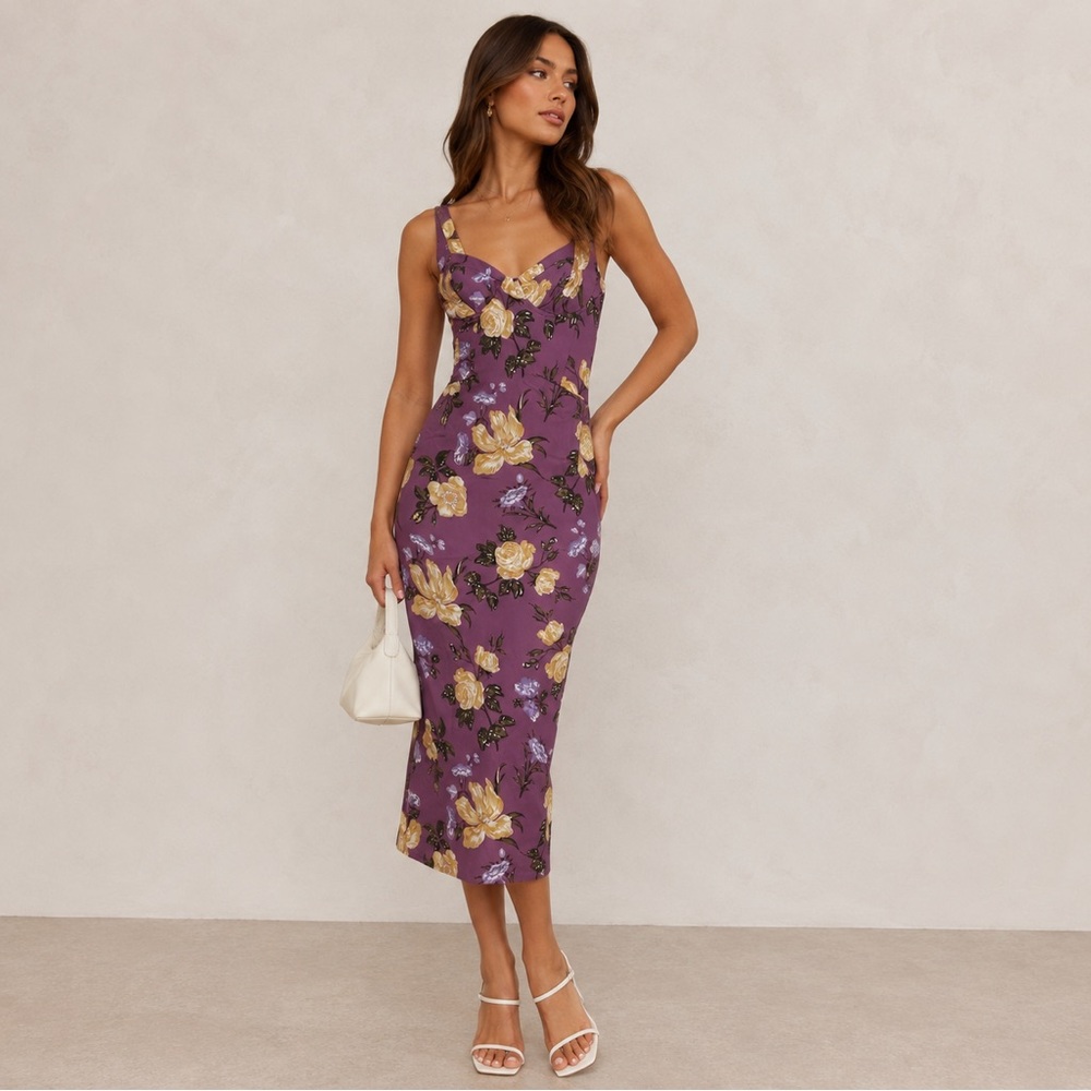 Zara Floral Midi Dress NWT Size S